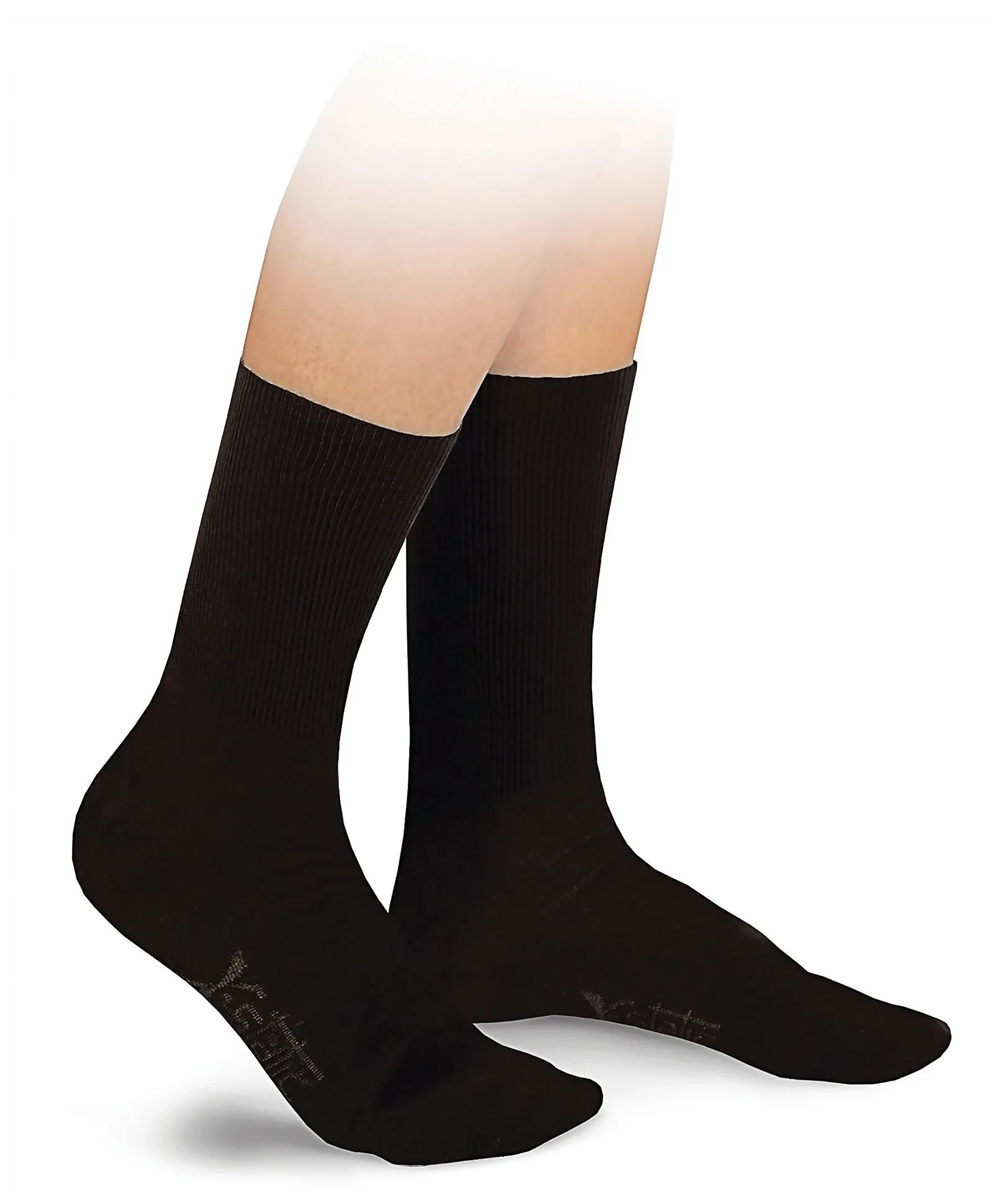 Go Silver Diabetic Socks Black Size 39/42