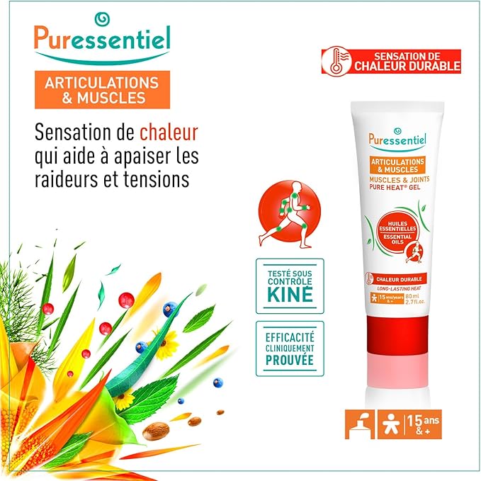 Puressent Muscles & Joints Pure Heat Gel 80ml (131621)