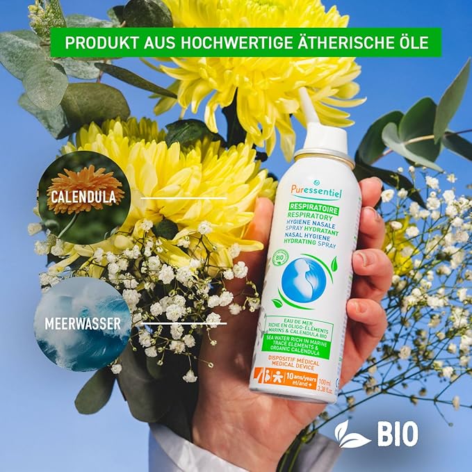 Puressent Respiratory Nasal Hygiene Hydrate Spray 100ml (802248)