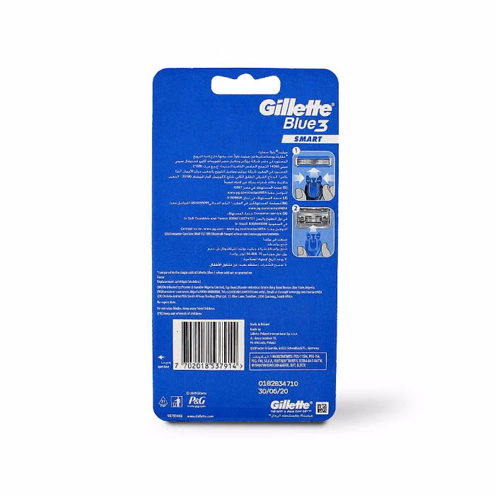Gillette Blue 3 Smart H+12 Ct (73757)