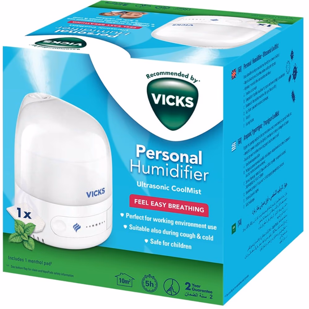 Vicks Personal Humidifier Ultra Cool Mist For Relief From Dry Air Vul510e1