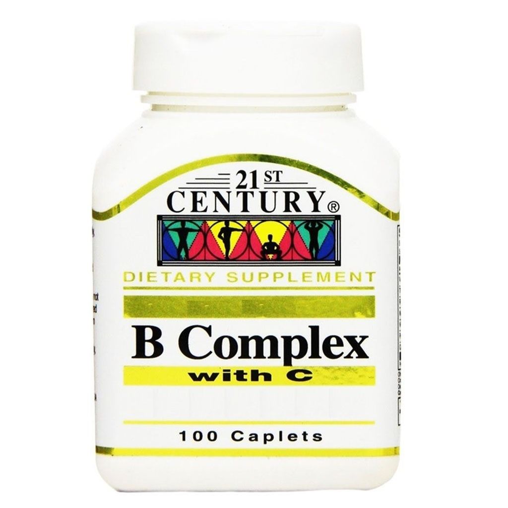 21st Century B-complex With Vitamin C Tablets For Energy & Immune Support 30's