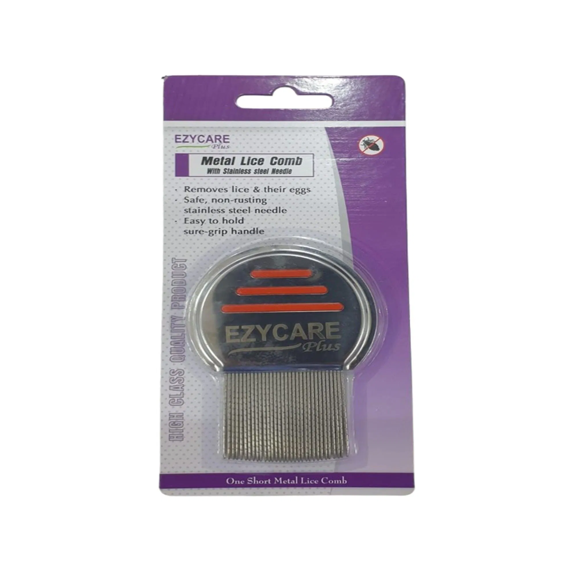 Ezycare Metal Lice Comb 17326 For Head Lice & Nit Removal