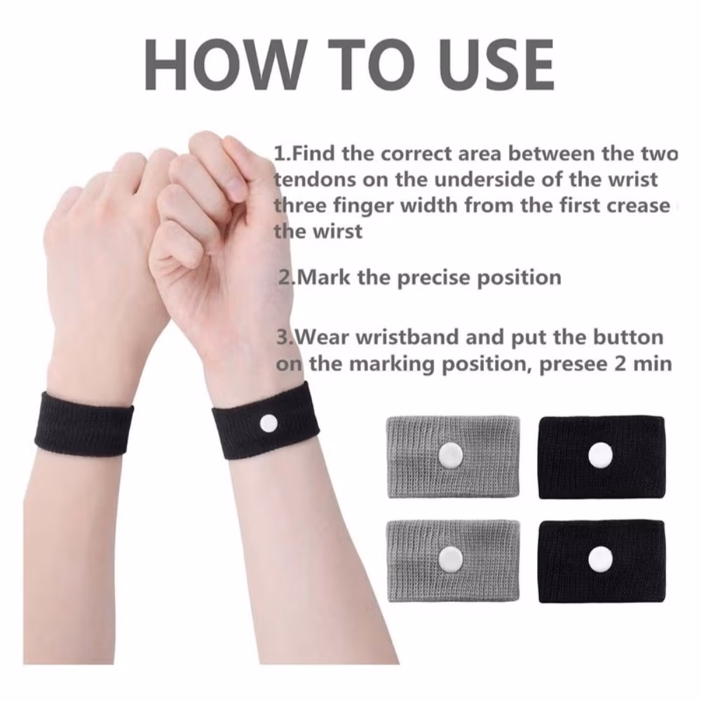 Ezycare Travel Wrist Band For Motion Sickness Relief 18840