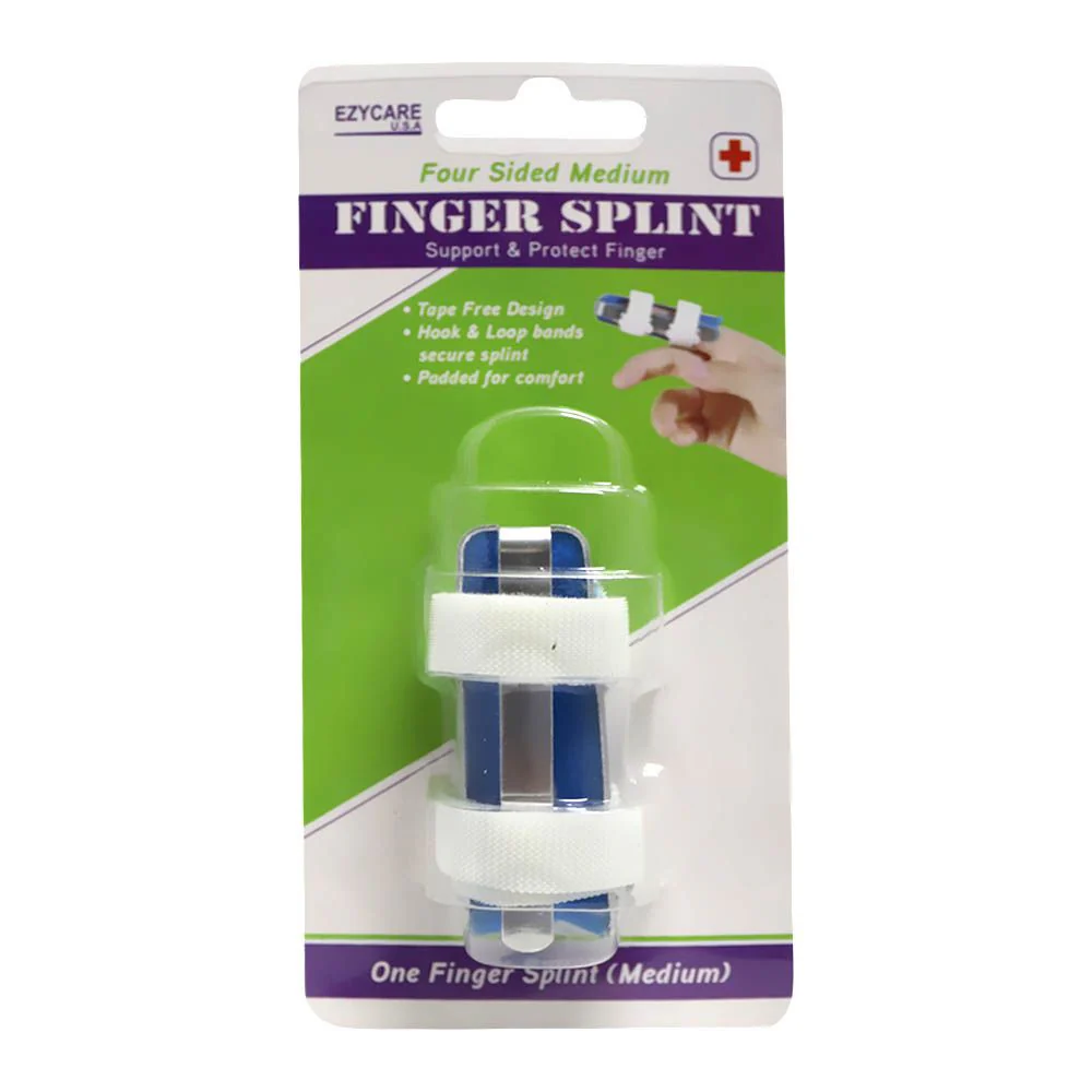 Ezycare Four-sided Finger Splint Medium For Finger Support 17487