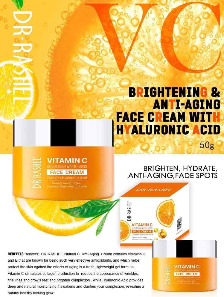 Dr. Rashel Vitamin C Face Cream 50g For Brightening & Skin Radiance
