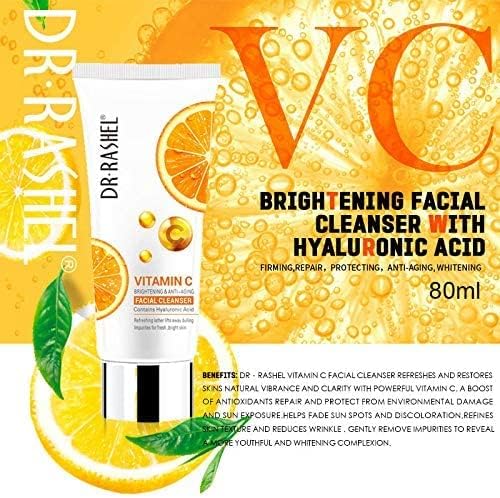 Dr. Rashel Vitamin C Facial Cleanser 80g For Brightening & Deep Cleansing