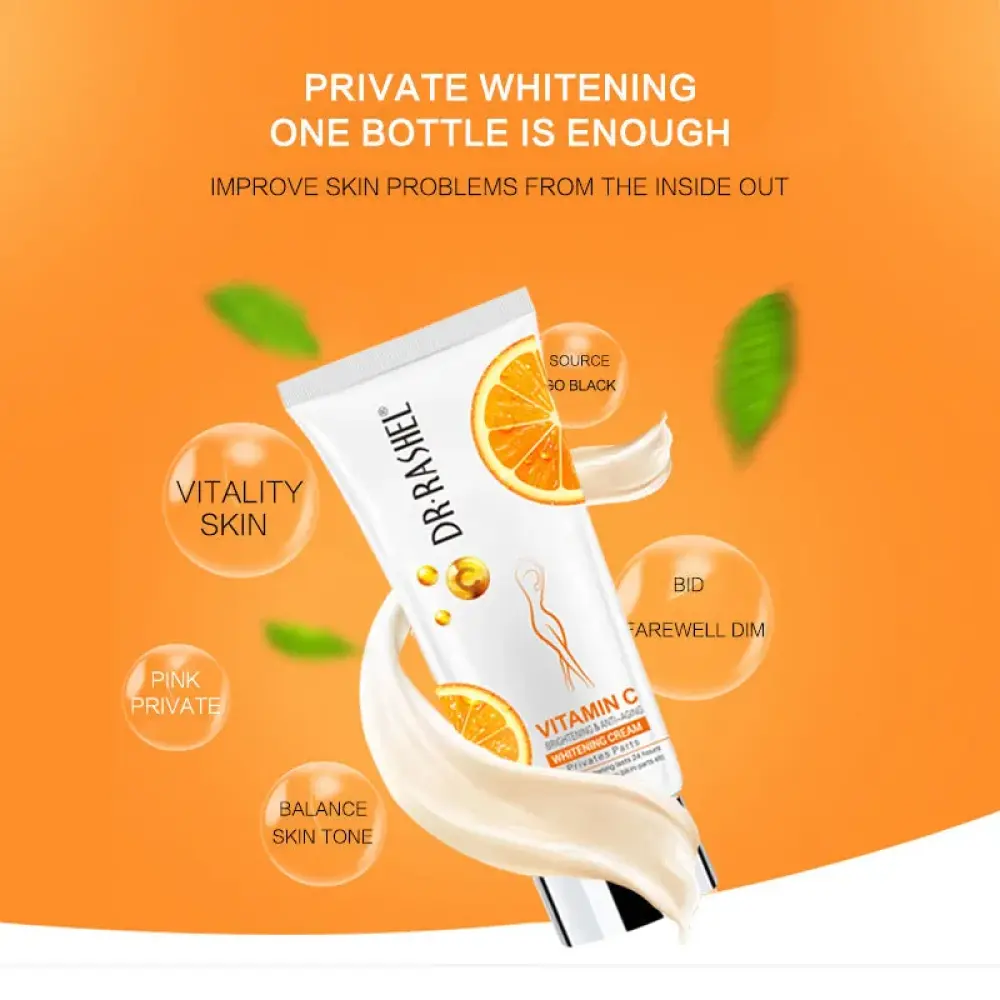 Dr. Rashel Vitamin C Private Parts Whitening Cream 80g For Intimate Skin Care
