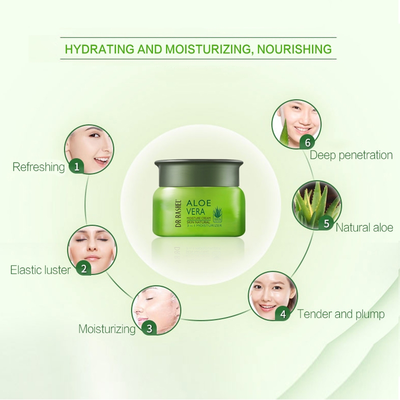 Dr. Rashel Aloe Vera Moisturizing Cream 50g For Hydration & Skin Soothing