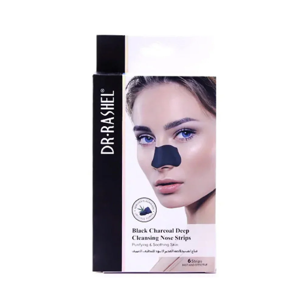 Dr. Rashel Charcoal Nose Strips 6s For Blackhead Removal & Pore Cleansing