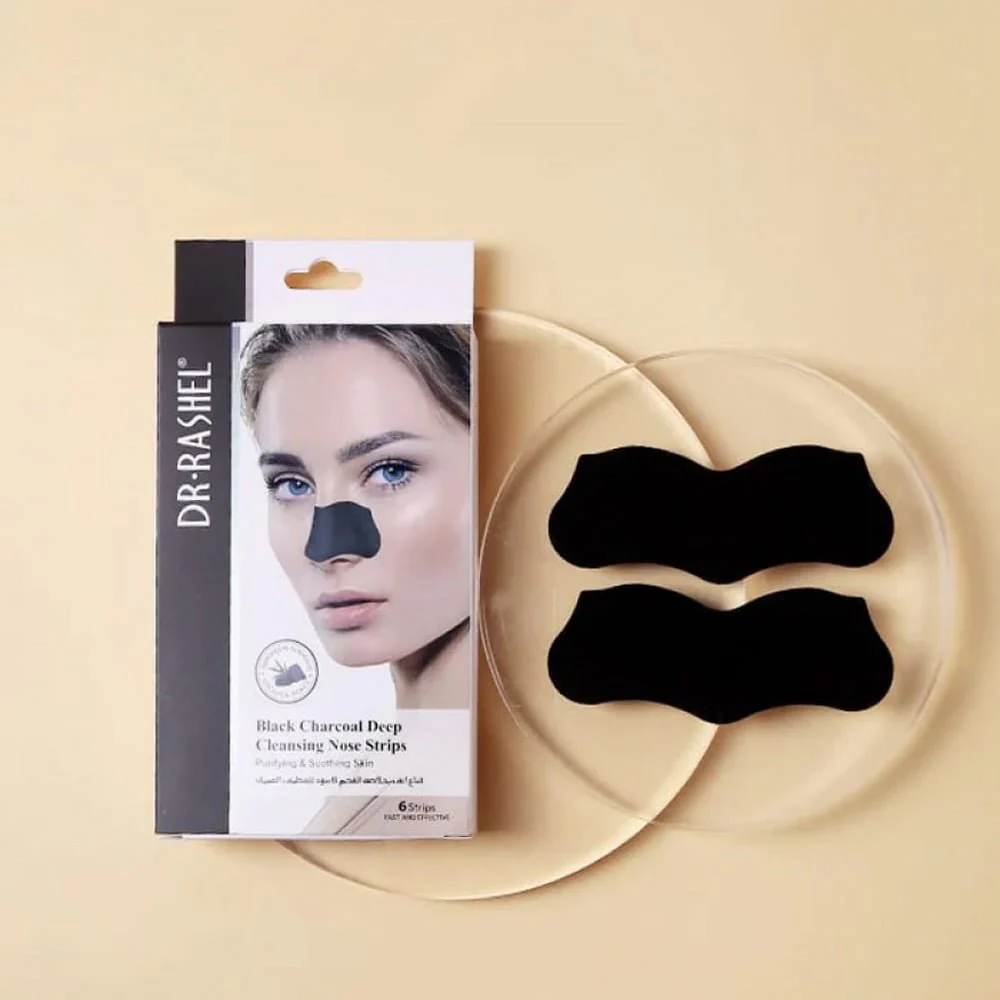 Dr. Rashel Charcoal Nose Strips 6s For Blackhead Removal & Pore Cleansing