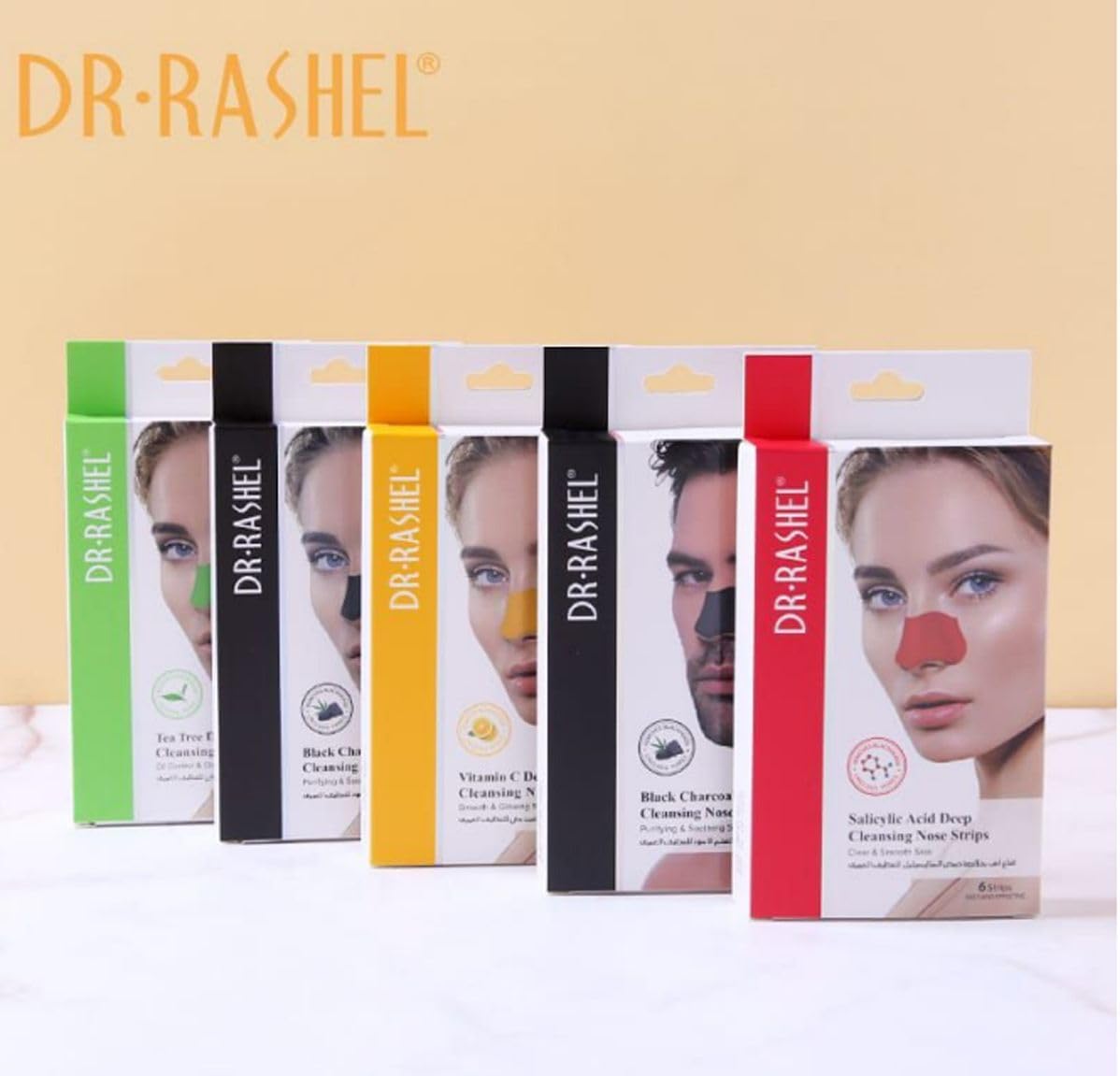 Dr. Rashel Vitamin C Nose Strips 6s For Pore Cleansing & Skin Brightening