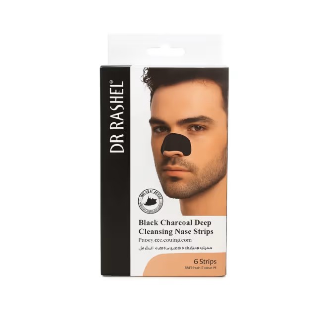 Dr. Rashel Charcoal Nose Strips For Men 6s For Deep Pore Cleansing