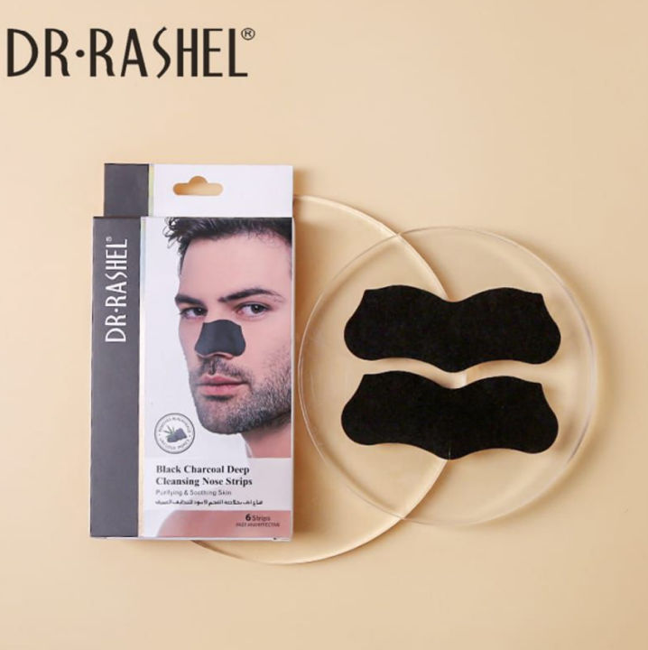 Dr. Rashel Charcoal Nose Strips For Men 6s For Deep Pore Cleansing