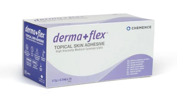 Dermaflex Topical Skin Adhesive 0.7ml - Box Of 10 For Wound Closure
