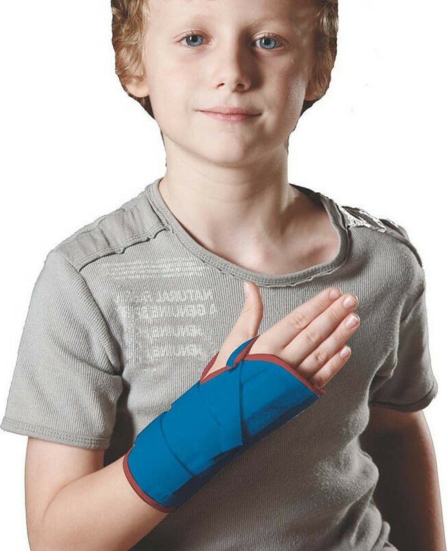 E-Life Bracing Wrist Splint Right Side For Kids Blue, E-Wr801