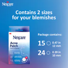 Nexcare Thin & Transparent Acne Patch For Blemish Coverage & Protection 36's