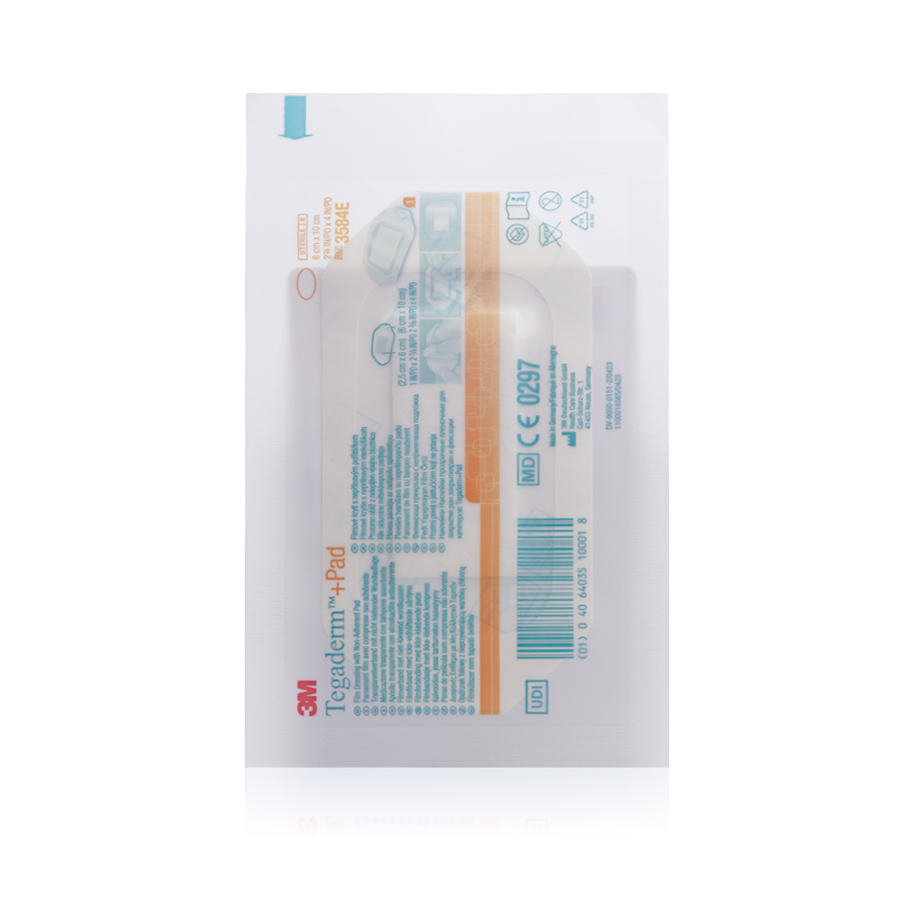 3m Tegaderm +pad Film Dressing With Non-adherent Pad 6cm X 10cm, 1 Piece – Waterproof Wound Protection