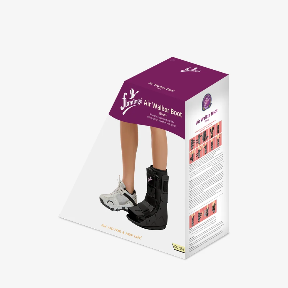 Flamingo Short Air Walker Boot Small For Ankle & Foot Support