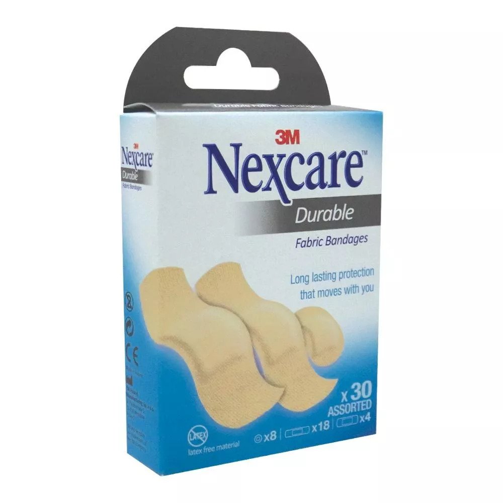 3M Nexcare Durable Plastic Bandage 30`S