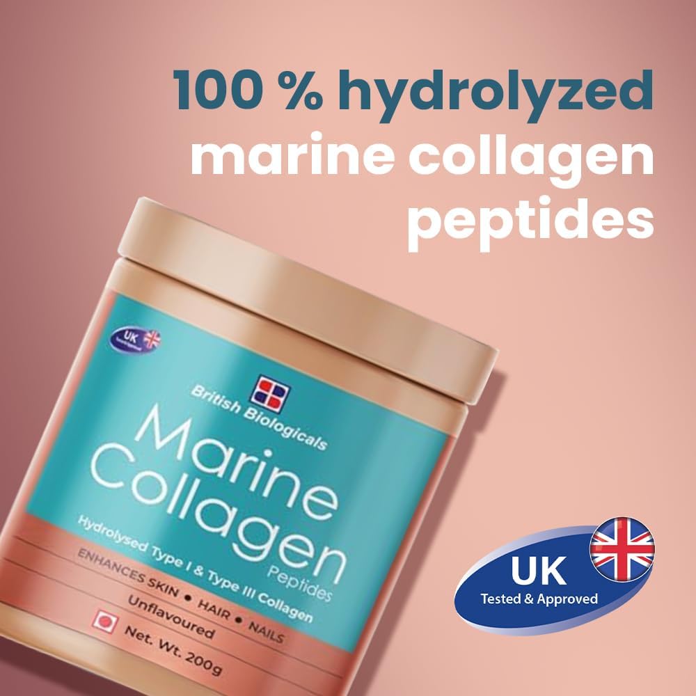 British Biologicals Marine Collagen Powder Unflavoured 200 G