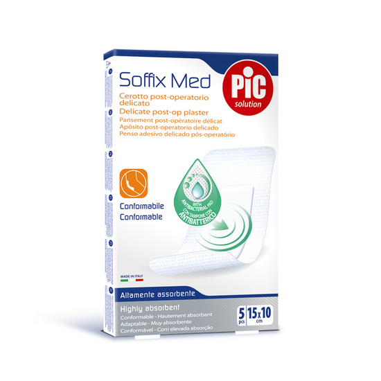 Pic Soffix Med Delicate Post Op Plaster 15X10Cm 5`S