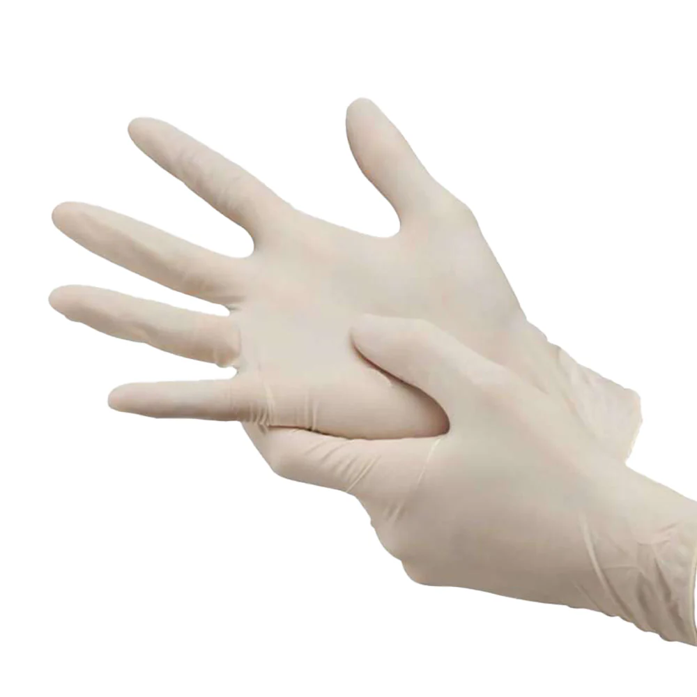 Basmed Latex Gloves Powder-free (s/m/l)