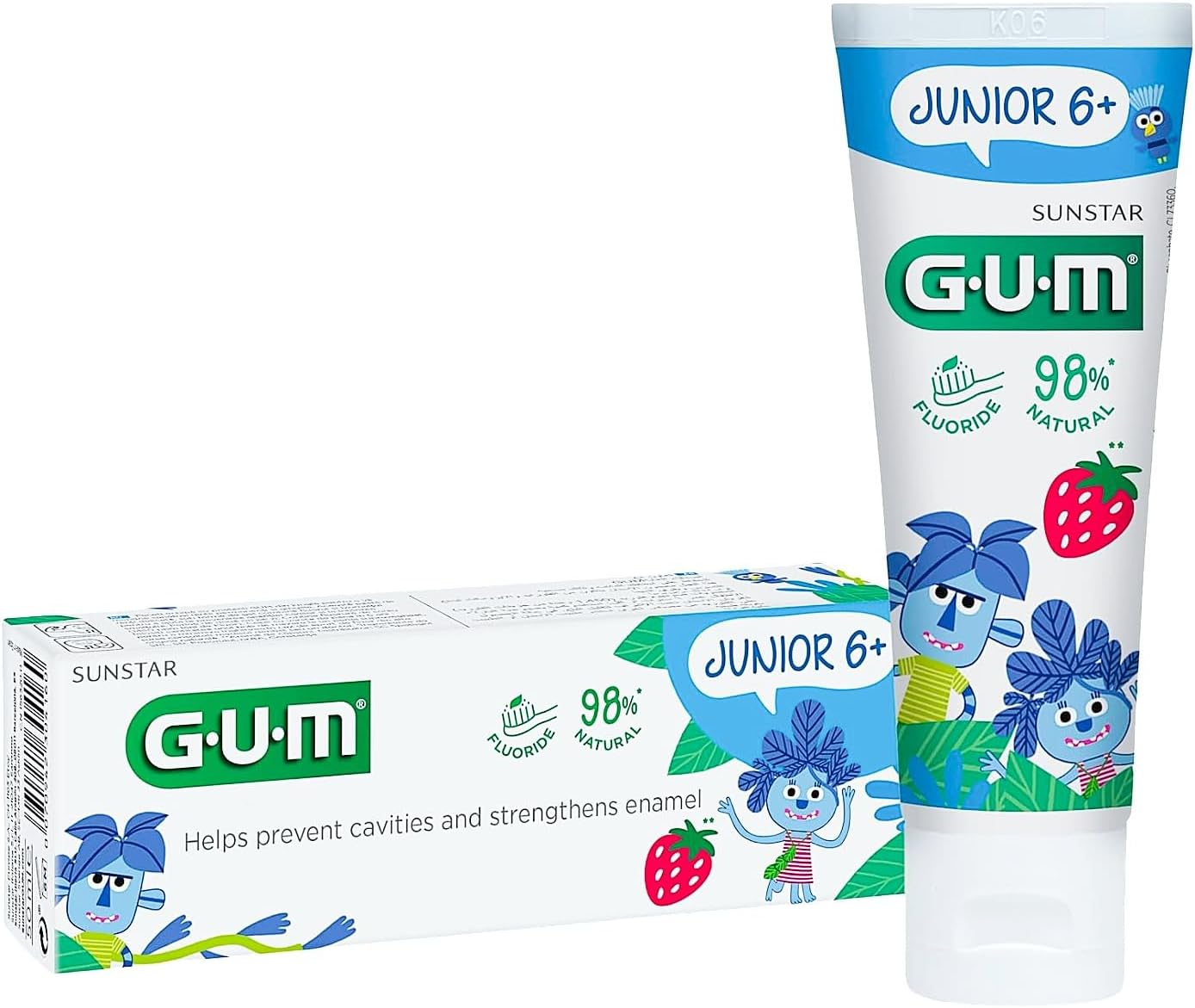 Gum Junior Toothpaste 6+ 50ml – Cavity Protection For Growing Teeth