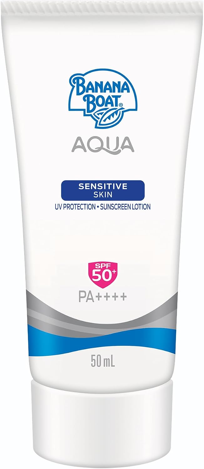 Banana Boat Aqua Sensitive Lotion Spf 50+ 50ml – Gentle High Uv Protection For Sensitive Skin
