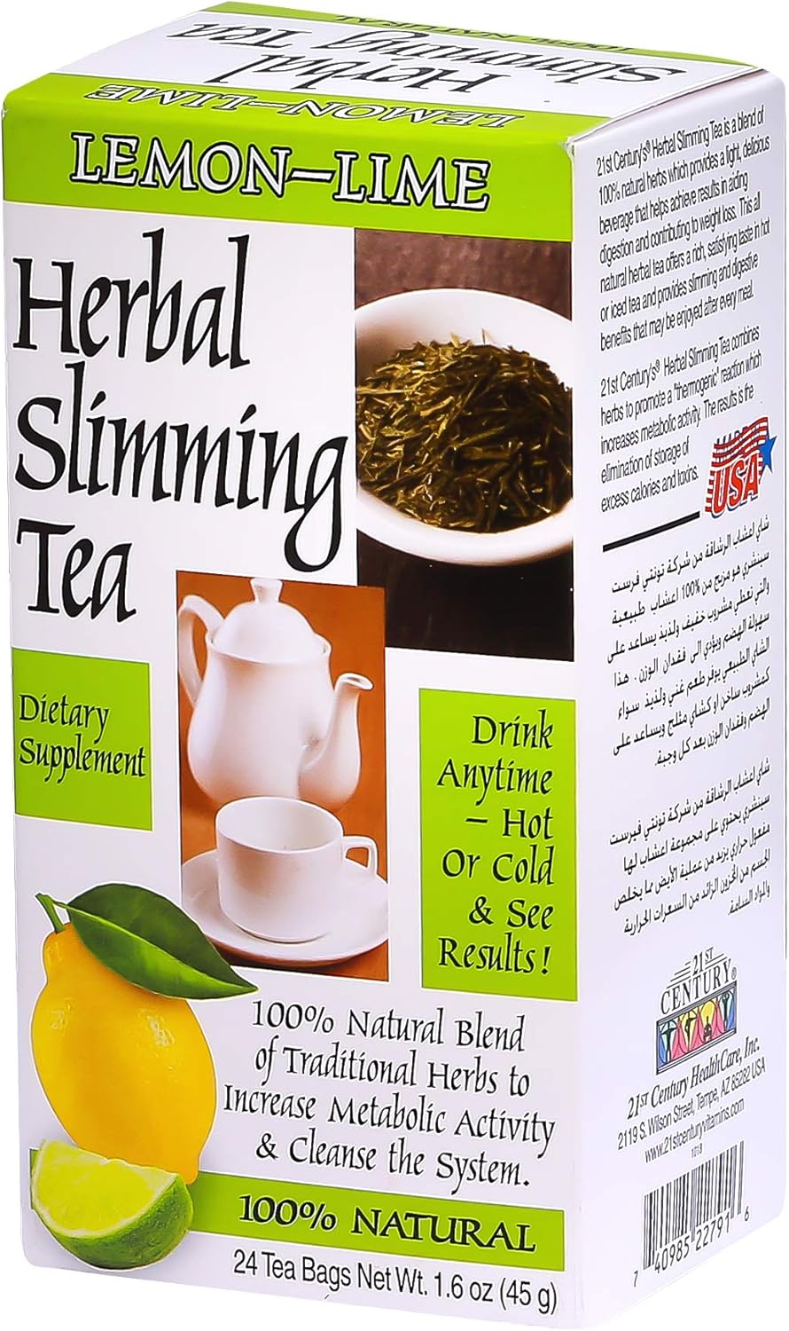 21st Century Slimming Tea Lemon Lime 24 Bags