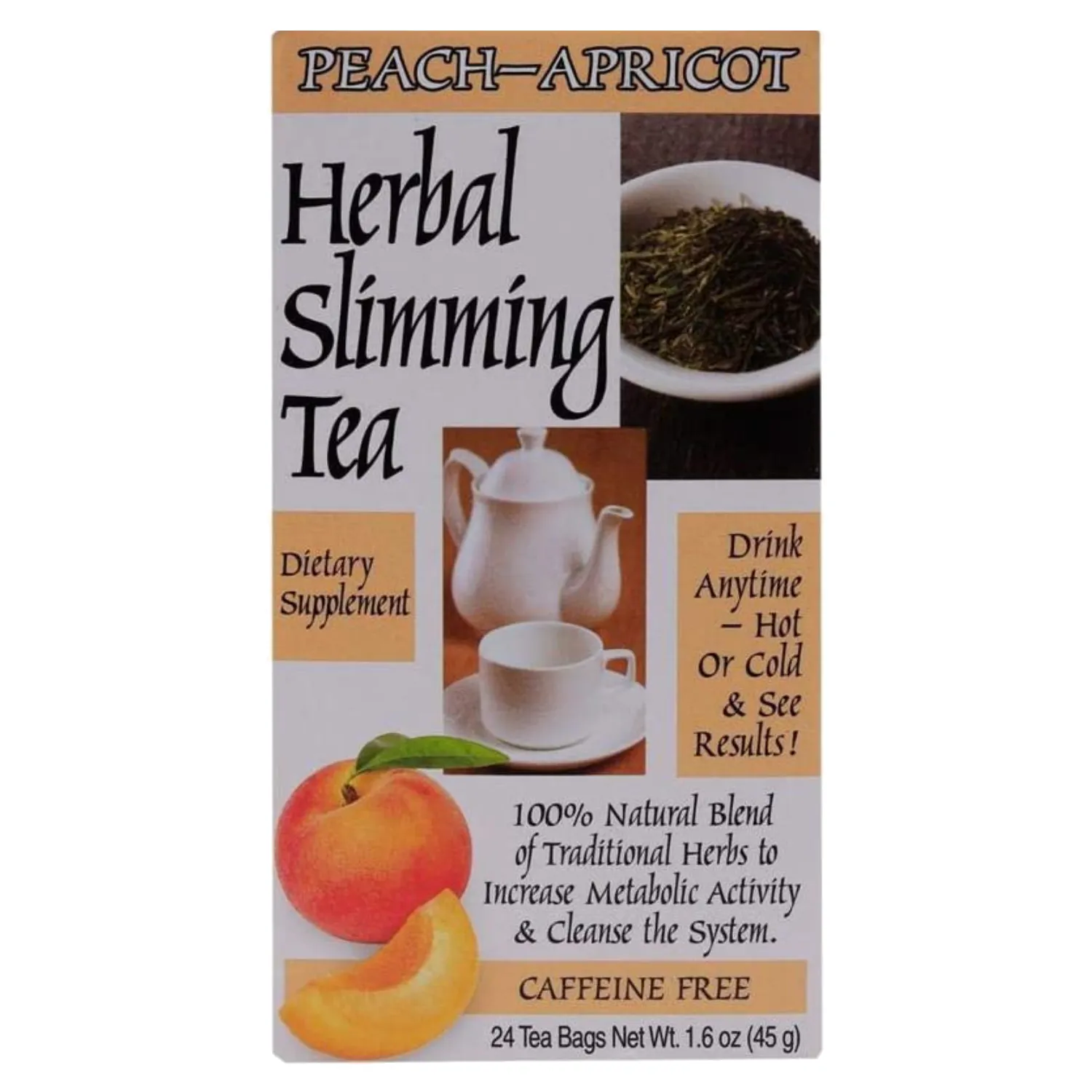 21st Century Slimming Tea Peach Apricot 24's