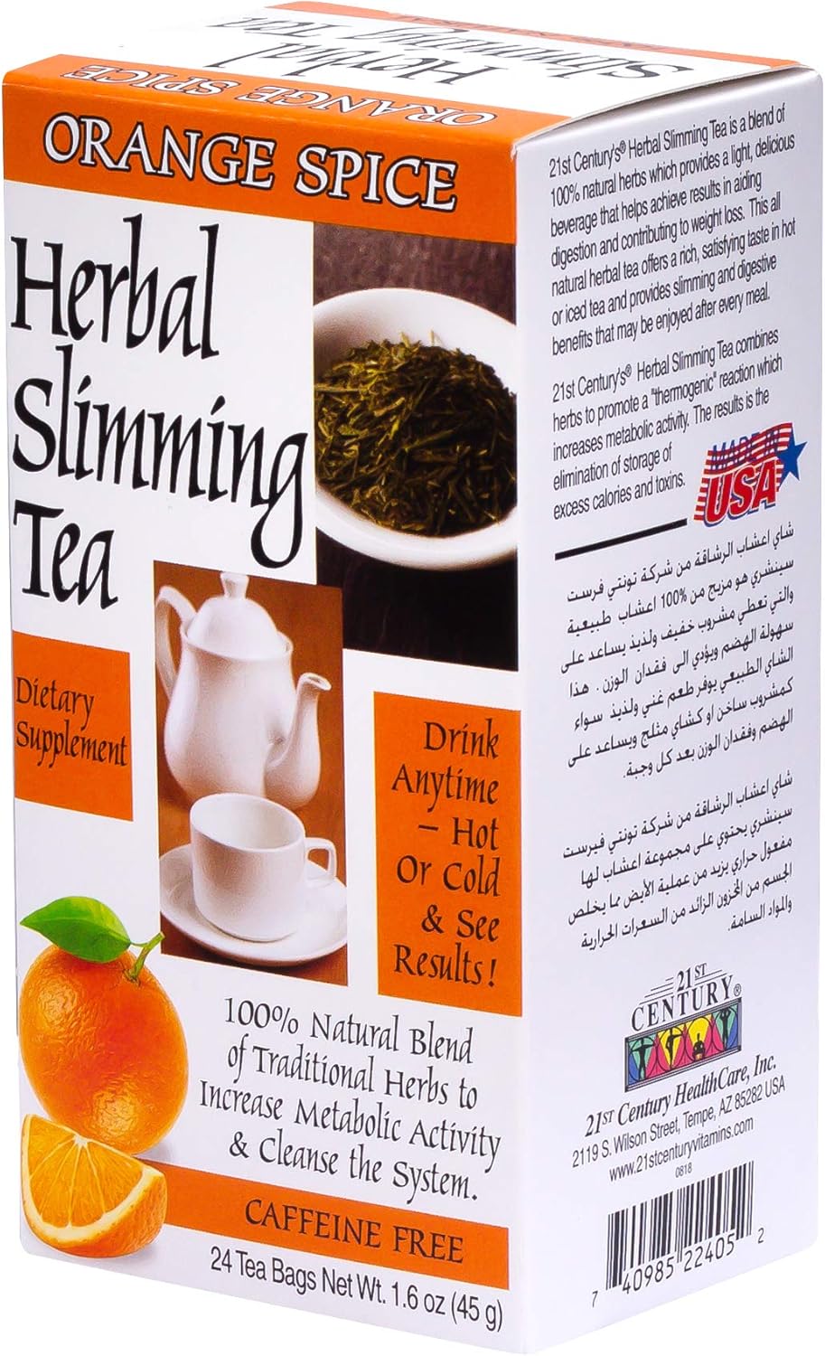 21st Century  Slimming Tea Orange 24 Bag