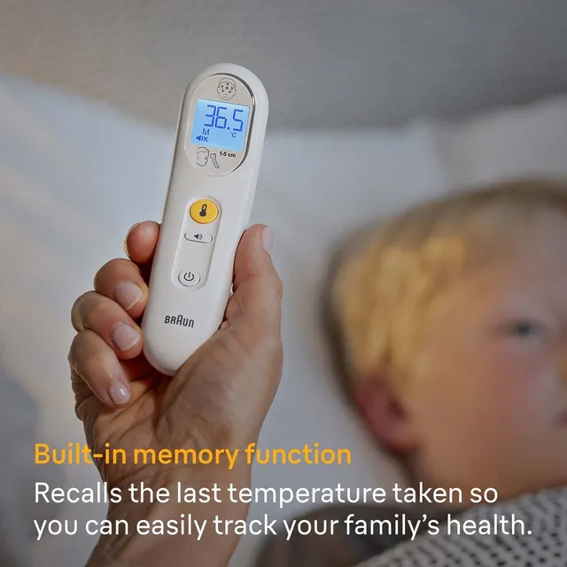 Braun Sensian 3 Non-contact Forehead Thermometer Bnt050ee White For Accurate Fever Measurement