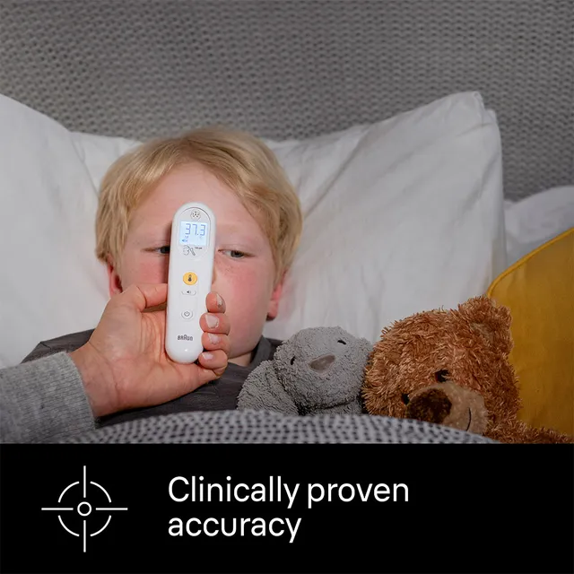 Braun Sensian 3 Non-contact Forehead Thermometer Bnt050ee White For Accurate Fever Measurement