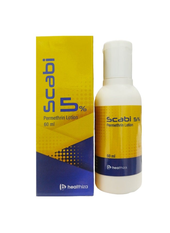 Scabi 5% Lotion 60 ml (Permethrin 5% Anti-Scabies Treatment)