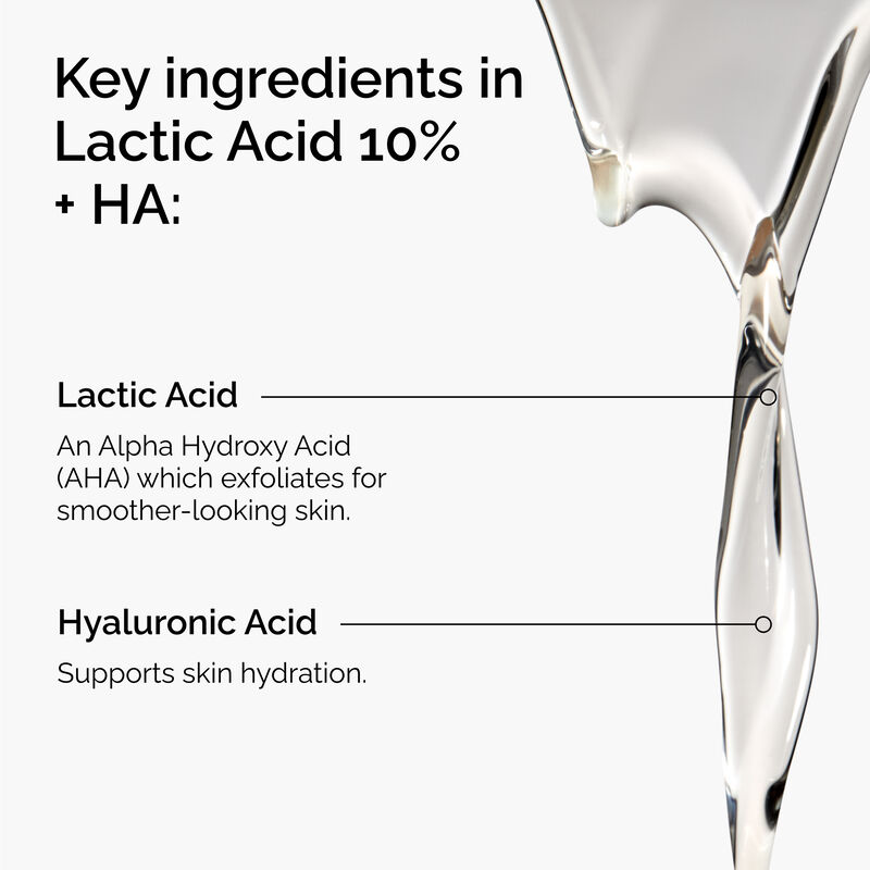 The Ordinary Lactic Acid 10% + Ha 2% Serum 30ml For Gentle Exfoliation & Skin Renewal