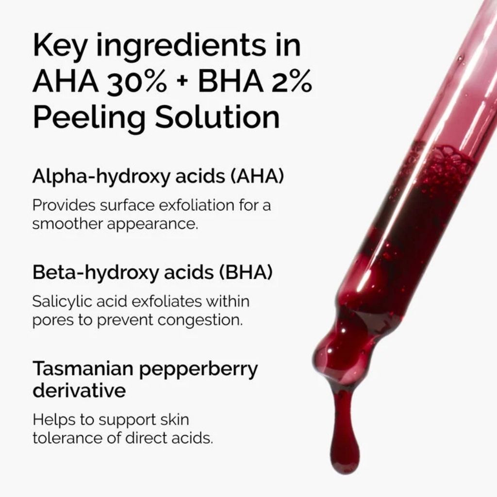The Ordinary Aha 30% + Bha 2% Peeling Solution 30ml For Skin Exfoliation & Brighter Complexion