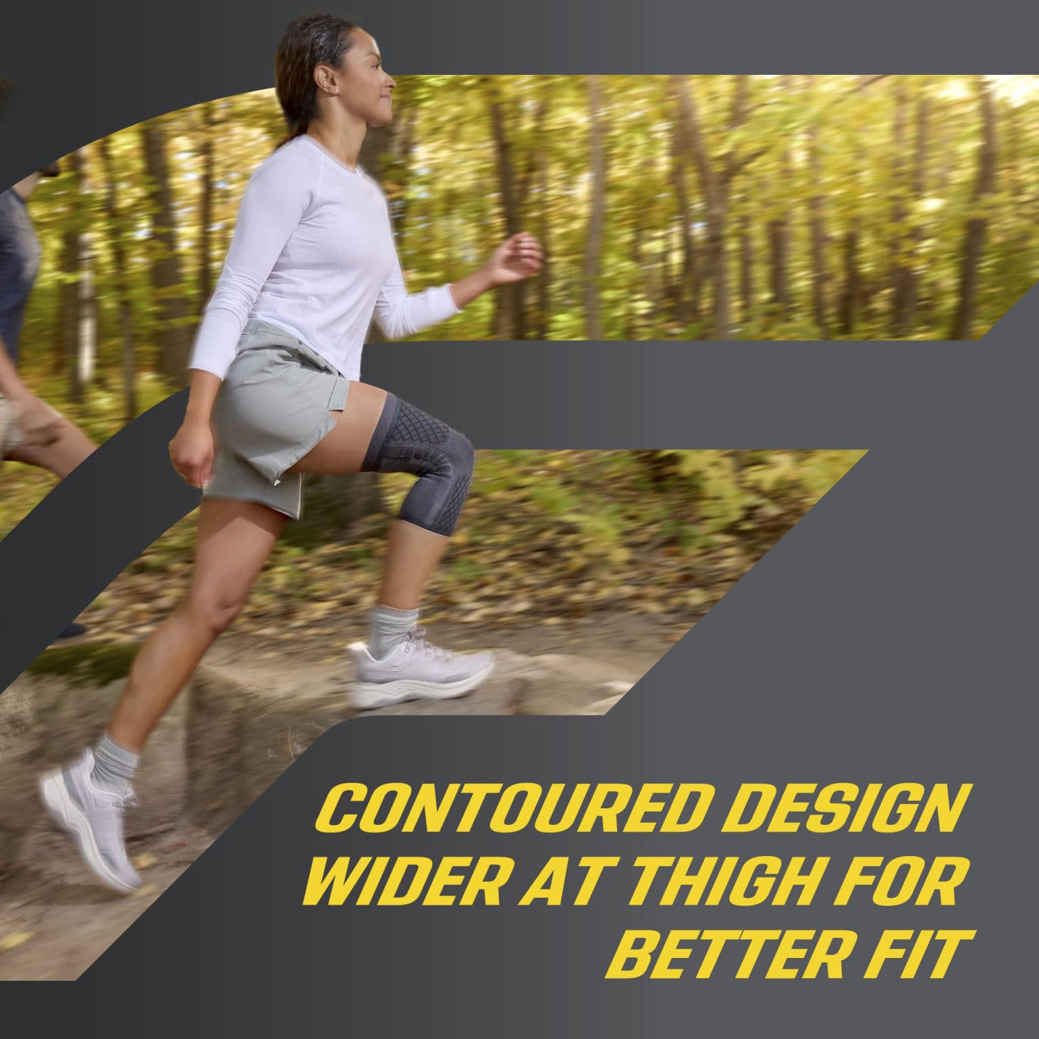 Futuro Premium Compression Knee Sleeve With Stabilizers Small 30.4-36.8cm For Knee Support