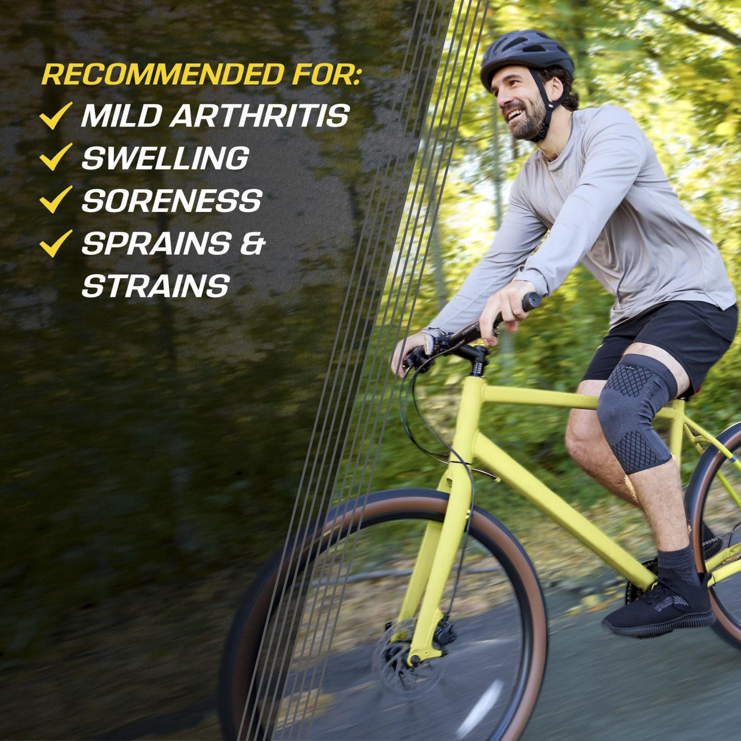 Futuro Premium Compression Knee Sleeve With Stabilizers Small 30.4-36.8cm For Knee Support