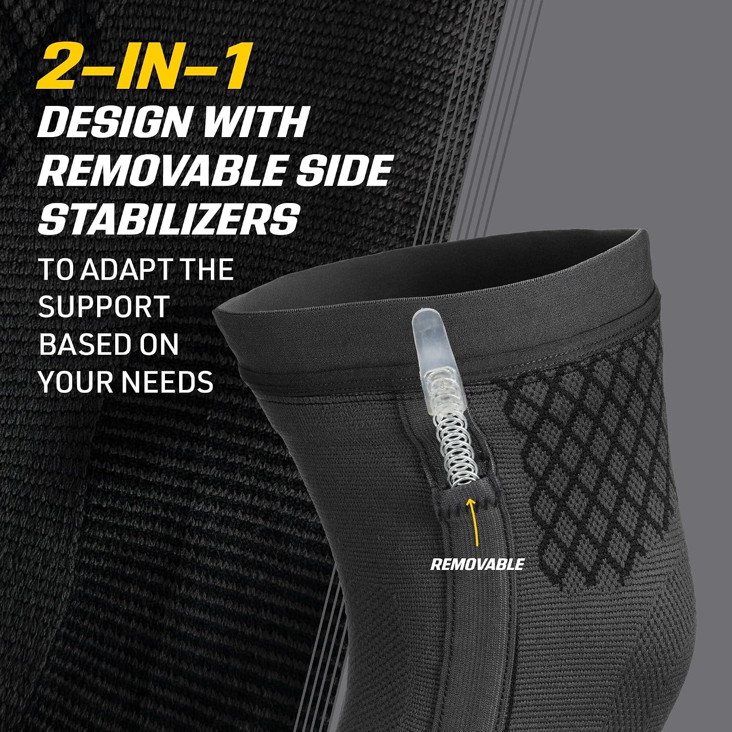 Futuro Premium Compression Knee Sleeve With Stabilizers Xl 49.5-55.8cm For Knee Support