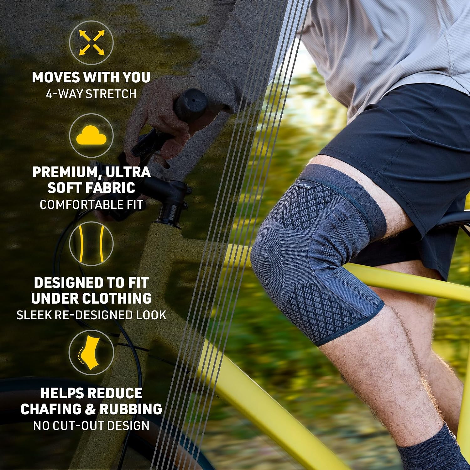 Futuro Premium Compression Knee Sleeve With Stabilizers Xl 49.5-55.8cm For Knee Support