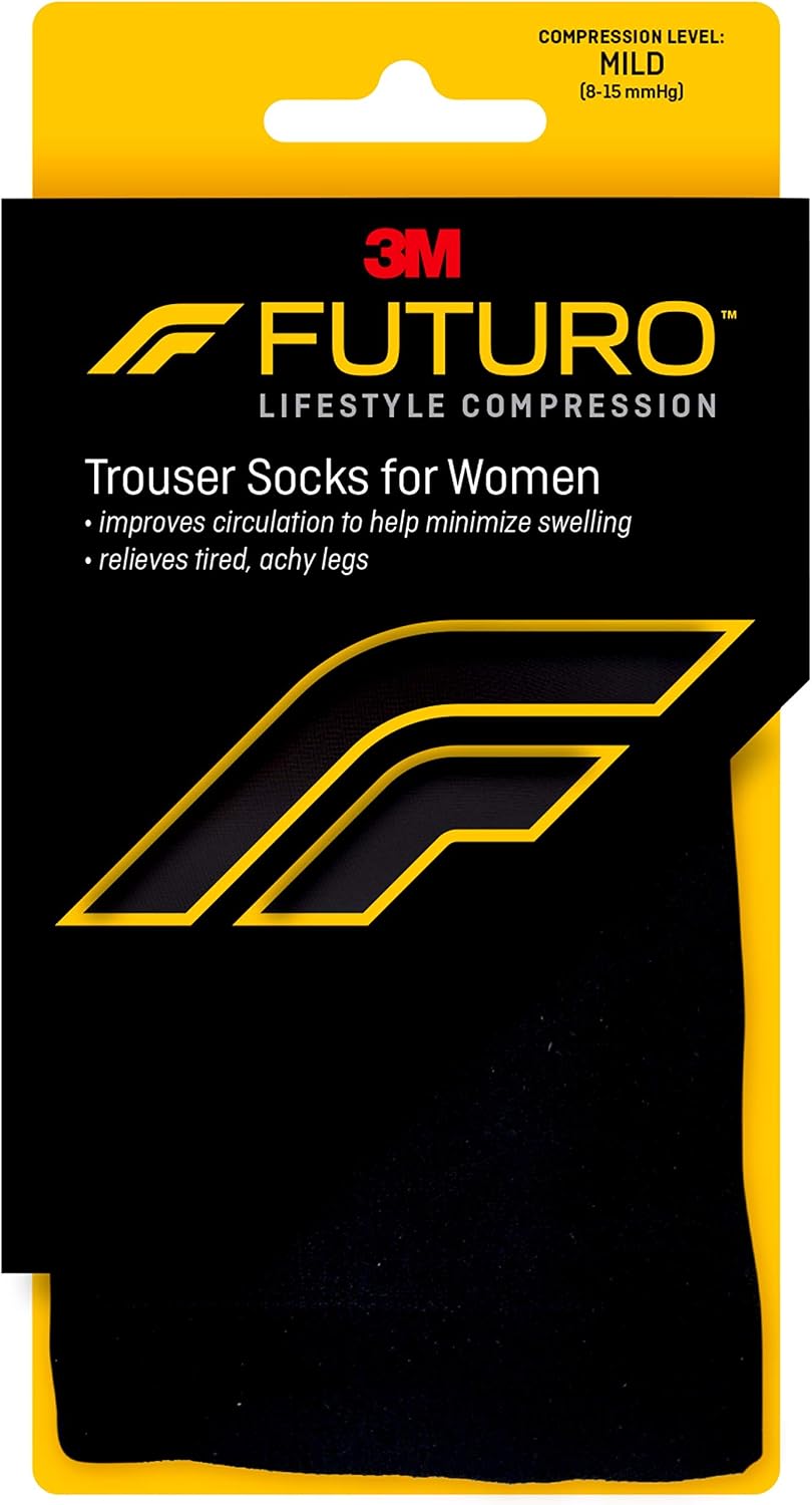 Futuro Energizing Trouser Compression Socks For Women Medium 71022en For Leg Support