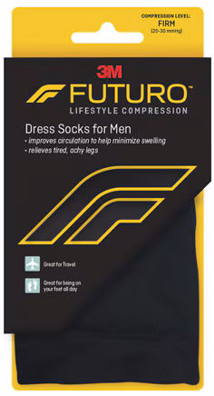 Futuro Dress Compression Socks For Men Xl Black 71037en For Leg Support