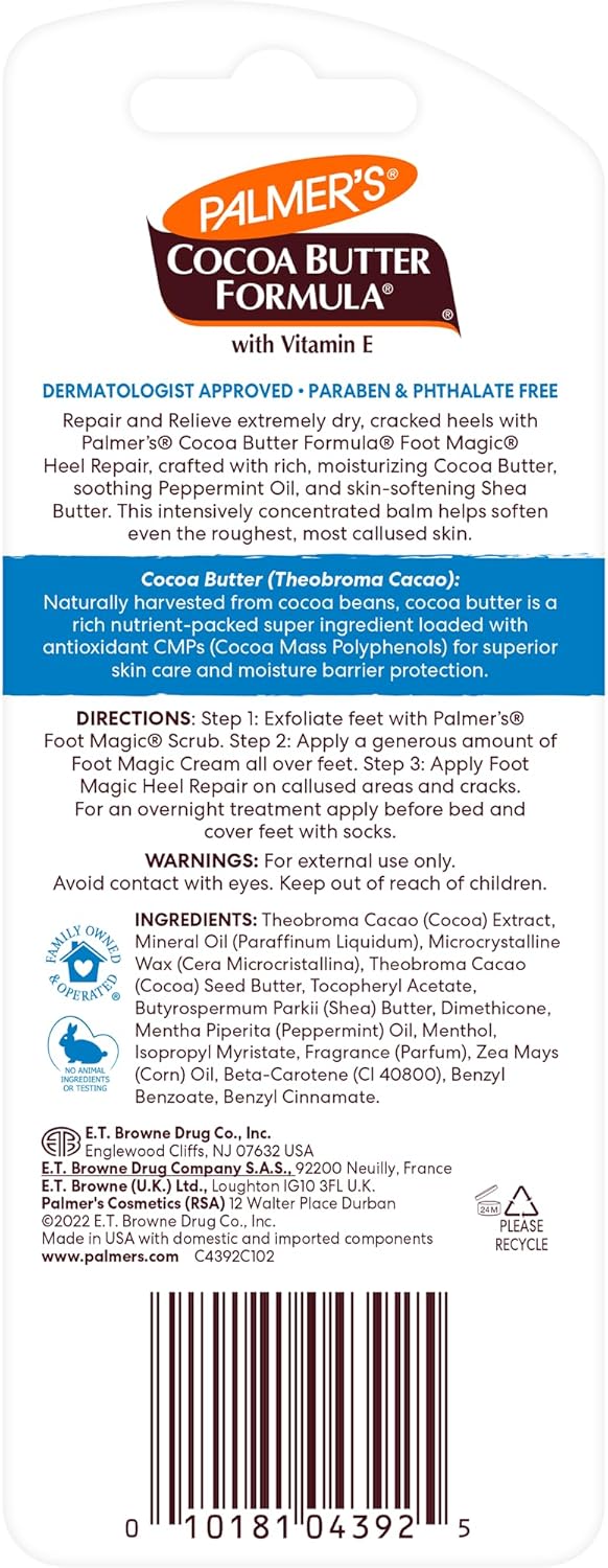 Palmer's Cocoa Butter Formula Heel Repair Cream For Dry, Cracked Heels 25g