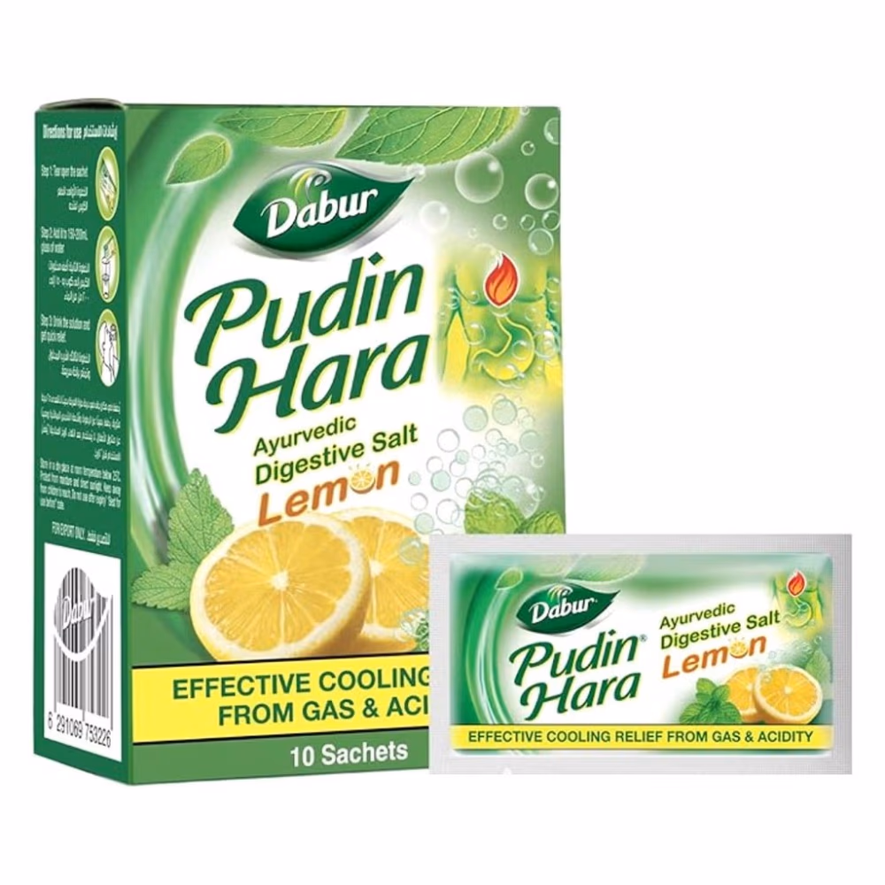 Dabur Pudin Hara Ayurvedic Digestive Salt Lemon For Indigestion Relief