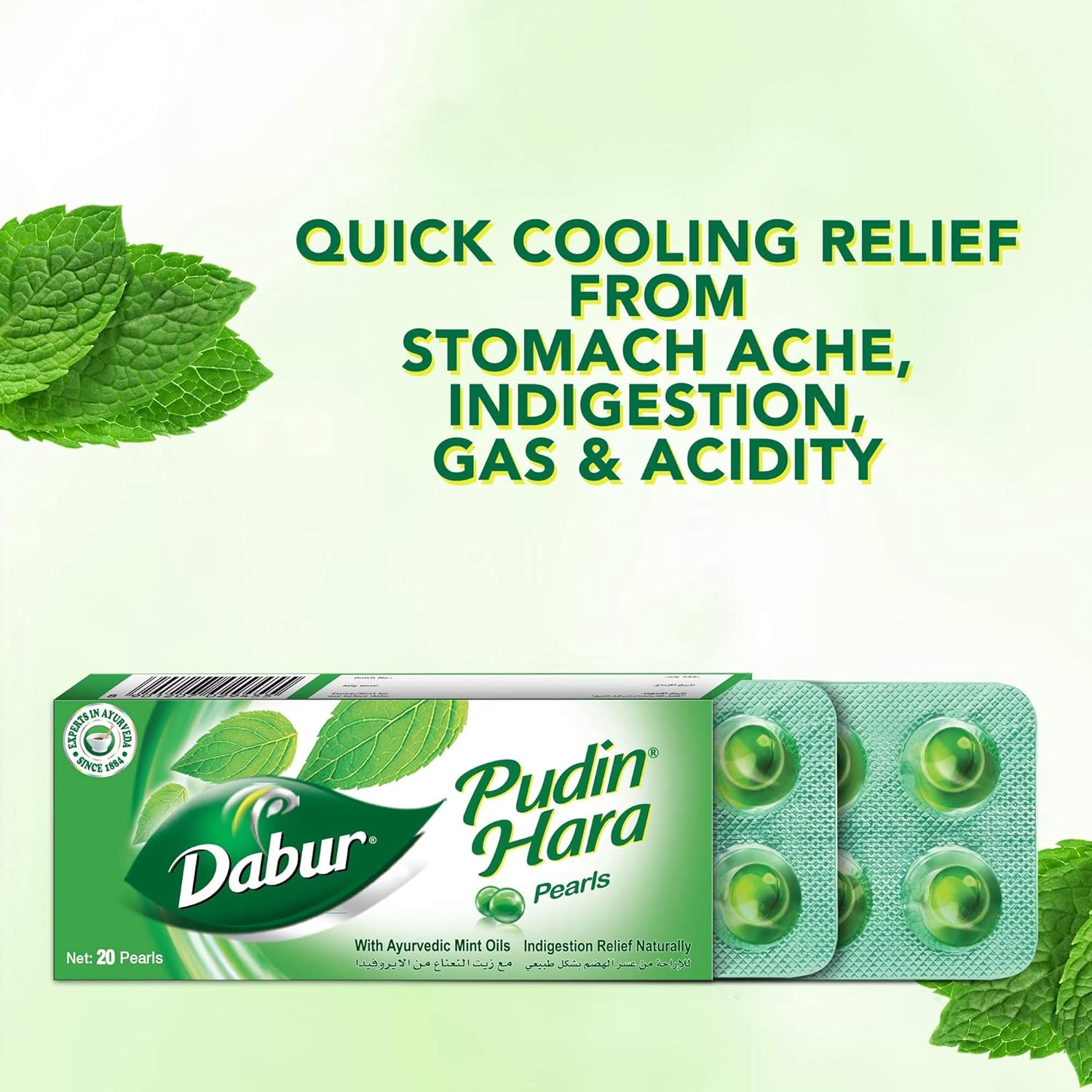 Dabur Pudin Hara Digestive Capsules For Indigestion Relief 20's