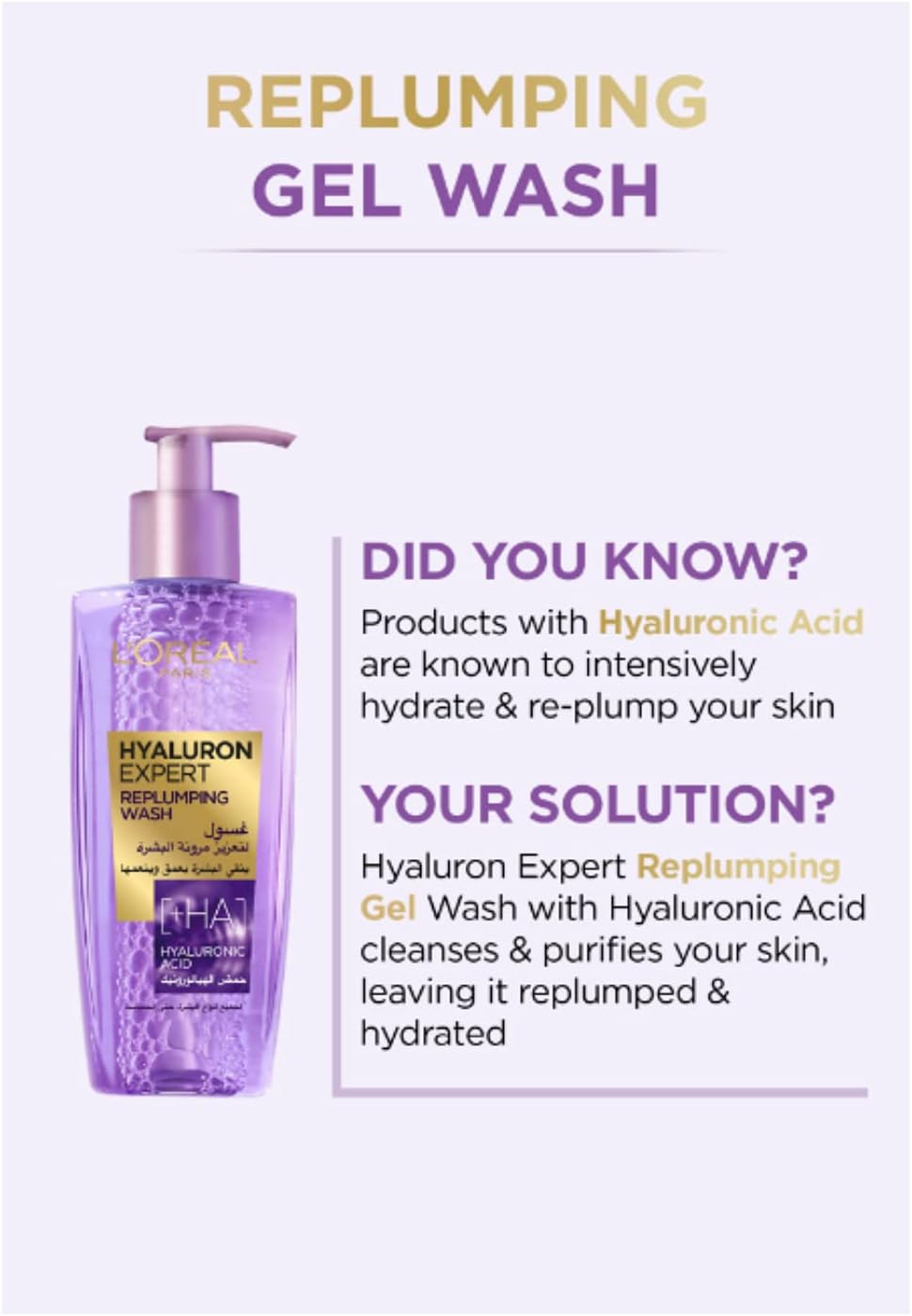 Loreal Paris Hyaluron Expert Face Wash 200ml