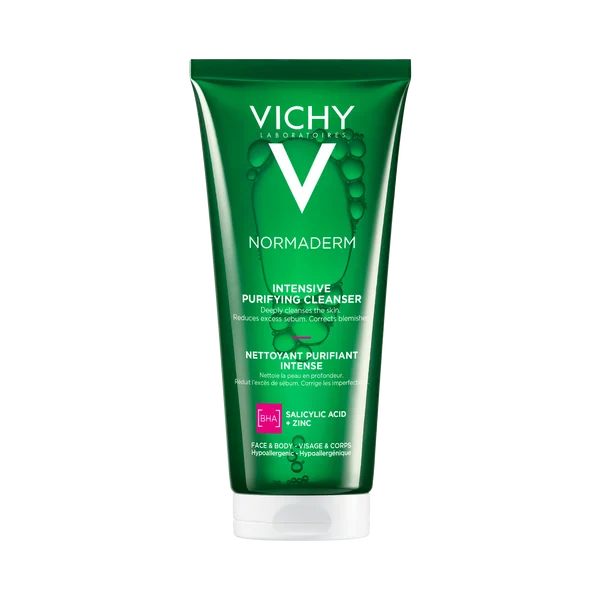 Vichy Normaderm Phytosolution Intensive Purifying Gel 200ml – Reduces Excess Oil & Cleanses Blemish-prone Skin