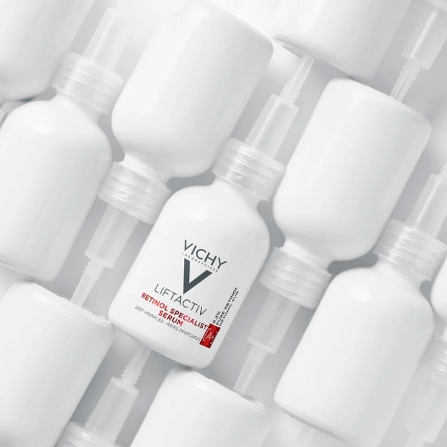 Vichy Liftactiv Retinol Specialist Serum 0.2% Pure Retinol 30ml – Targets Deep Wrinkles & Uneven Skin Texture