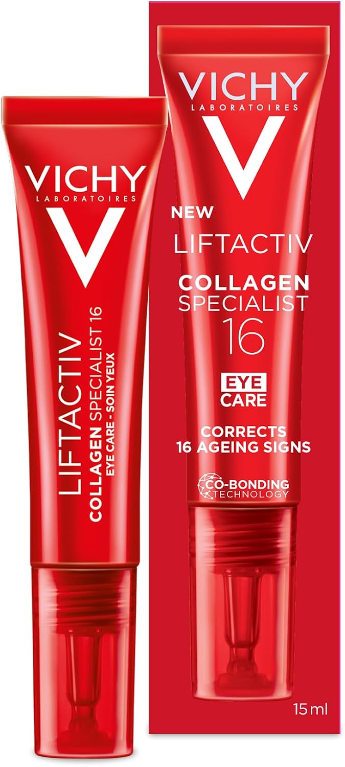 Vichy Liftactiv Collagen Specialist Eye Care 15ml – Targets Wrinkles, Eye Bags & Dark Circles